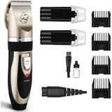 Qivee Profi Schermaschine Hunde Tierhaarschneidemaschine Leise