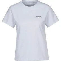Patagonia P-6 Logo Responsibili-Tee Grau/Weiß M