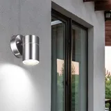 Harms Import Design Wand Lampe Fassaden Außen Beleuchtung Edelstahl Garten Down Strahler Leuchte