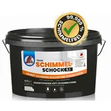 Tonis SCHIMMELSCHOCK Wandfarbe Anti-Schimmel-Farbe 4,5 Liter, Desinfizierender Schimmel-Blocker, Wandfarbe für ca. 18 m2, Schimmel sofort und zuverlässig entfernen