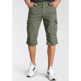 Bruno Banani Bermudas schmale Passform, gerade Beinform, mit Cargotaschen, Gr. 40 N-Gr, olivgrün, , 82469215-40 N-Gr