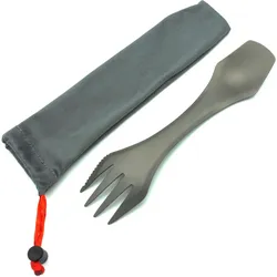 Titan Spork - 3 in 1 Löffel. Gabel. Messer hellgrau|kohlengrau 50-74cm 0-12M