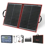 Faltbares Solarpanel 100W Monokristallin USB 2 Ausgang LCD Anze