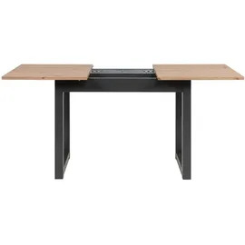 Homestyle4u Esstisch 120x80 in Braun ausziehbar Industrial Style | Gr.: onesize