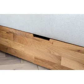Belanoti MARBO Boxspringbett 180x200 mit Bettkasten 7-Zonen Taschenfederkern Matratze inklusive Visco Topper Bett 180x200 Eiche in der Farbe Weissg... - Weiß