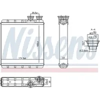 Nissens Wärmetauscher, Innenraumheizung 707302