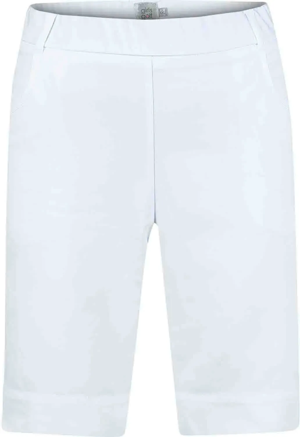 girls golf Bermuda Shorts Square White, weiß