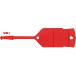 KS Tools Schlüsselanhänger mit Schlaufe, rot, 500 Stück