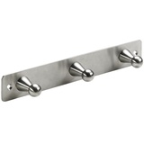 Hettich Garderobenleiste 3 Haken 22,0 x 3,5 x 3,6 cm Edelstahl