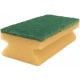 Arcora Profi Griff-Vliesschwamm, verschiedene Farben - 10 Stück gelb-grün