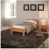 Krok Wood Massivholzbett Seniorenbett SiSi aus Massivholz Buche in Komforthöhe 100 cm x 200 cm