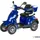 VELECO Faster Elektromobil 4-Rad Seniorenmobil 1000 W blau