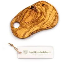 Das Olivenholzbrett Brotzeitbrett aus Olivenholz 1-tlg. 25 cm Braun