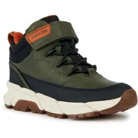 GEOX J FLEXYPER Plus Boy Ankle Boot, Military/ORANGE, 35 EU