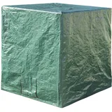Kingpower IBC Container Abdeckplane Abdeckung für Tankgröße 600 oder 1000 Liter in Grün Wassertank Regentonne Schutzbezug Schutzfolie Schutzhülle Plane Auswahl, Volumen:1000 L