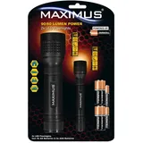 Maximus Taschenlampe M-FL-024-DU 2er Pack LED 1x3W 1x1W 90lm 60lm 6xAA 2xAA