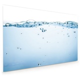 Primedeco Küchenrückwand Küchenrückwand Spritzschutz Glas mit Motiv Wasserblasen 60 cm x 40 cm