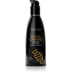 Wicked Aqua Flavored Gleitgel mit Geschmack Salted Caramel 60 ml