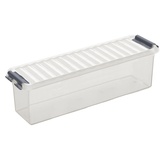 SUNWARE Q-Line Aufbewahrungsbox, transparent, metallisch, Einheitsgröße