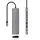 NANOCABLE 10.16.4608, USB-C Hub, Grau,