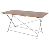 Mojawo - Biergarten Tisch Klapptisch Gartentisch Esstisch Akazie Stahl 120x70cm