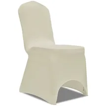 vidaXL Stuhlhusse Stretch Creme 100 Stk.