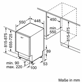 Bosch Serie 2 SPV2HMX42E Einbau-Geschirrspüler (vollintegrierbar, 450 mm breit)