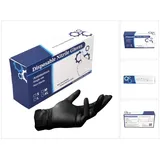 Toolbrothers Nitril Einweg Handschuhe in Spenderbox Schwarz / Black 100 Stück Größe M / Medium - nicht Steril