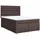 vidaXL Boxspringbett 140 x 200 cm Dunkelbraun