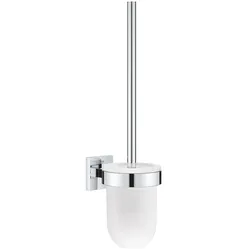 Grohe Start Cube Toilettenbürstengarnitur Wandmontage, verdeckte Befestigung, Glas/Metall, klebbar chrom 40977000 40977000