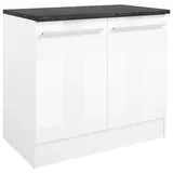 BASIC by Balculina Spülenschrank Jazz 100 x 60 x 90 cm Weiß