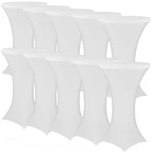 nyvi Stehtischhusse Gala Weiß Ø 60-65 cm 10er Set