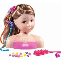 idee+spiel 58584 dollsworld Frisierkopf Ashley - blondes oder braunes Haar, sortiert