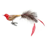 INGE-GLAS Inge Glas - Christbaumschmuck, Baumschmuck - Vogel - Distelfink - 8,5 cm - mundgeblasenes Glas