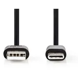 Nedis USB-A auf USB-C 1,00 m Schwarz