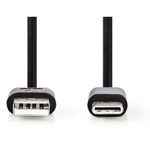 Nedis USB-A auf USB-C 1,00 m Schwarz