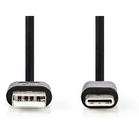 Nedis USB-A auf USB-C 1,00 m Schwarz