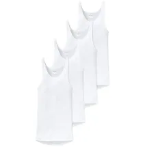 SCHIESSER Unterhemd / Tanktop Original Classics Doppelripp in Weiß | Gr.: L