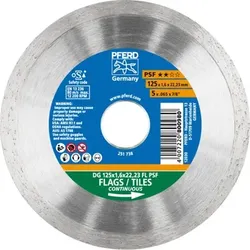 Diamant-Trennscheibe DG FL 125x1,6x22,23 mm PSF z. Trennen v. Fliesen, hohe Schnittqualität