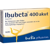 Betapharm Arzneimittel GmbH IBUBETA 400 akut Filmtabletten 10 St