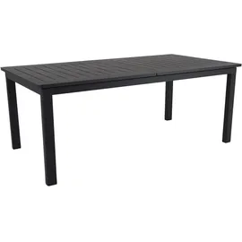 Brafab Lomma Gartentisch 194-312 x 100 x 73 cm Schwarz