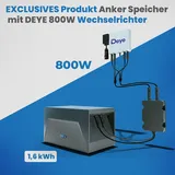 Anker SOLIX E1600 Solarspeicher mit DEYE WIFI Wechselrichter 800W mit Relais