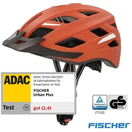 Fischer Fahrradhelm Urban Plus Miami S/M orange matt