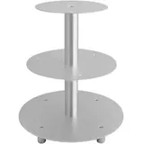 Schneider GmbH SCHNEIDER Etagen-Tortenständer, Aluminium, 146003 , 3-Etagen, silber