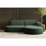 kaiser möbel Ecksofa Designer MODENA STUDIO stoff Dicker cord Poso Grün Rechts