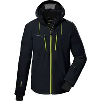 KILLTEC Herren Skijacke/Funktionsjacke mit abzippbarer Kapuze und Schneefang KSW 44 MN SKI JCKT, schwarz, M,