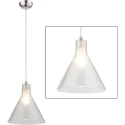 Decken Pendel Leuchte Design Hänge Lampe transparent Wohn Schlaf Zimmer Beleuchtung