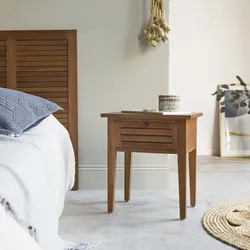 Nachttisch aus Akazie Holz Loggia