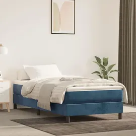 vidaXL Taschenfederkernmatratze Dunkelblau 90 x 200 cm H3