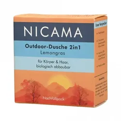 NICAMA Outdoor-Dusche 2in1 Lemongras